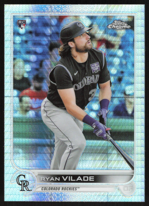 Ryan Vilade 2022 Topps Chrome # 85 RC Prism Refractor Colorado Rockies - Collectible Craze America
