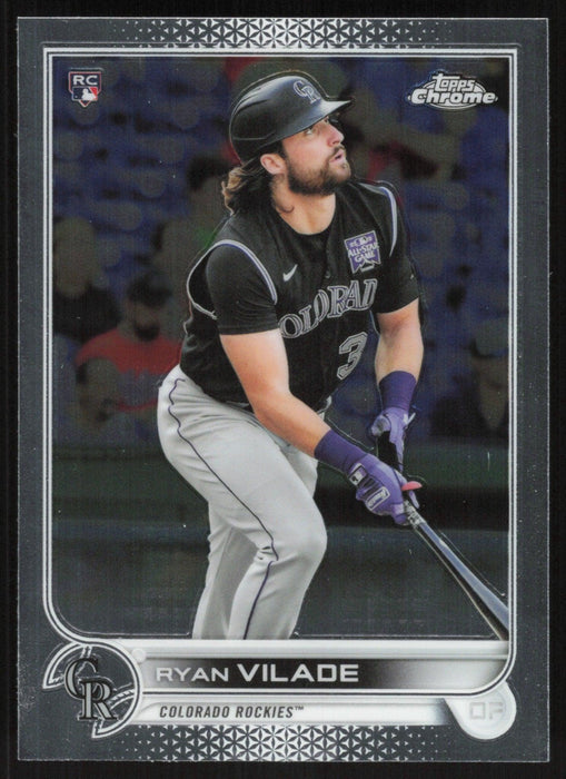Ryan Vilade 2022 Topps Chrome Baseball # 85 RC Colorado Rockies Base - Collectible Craze America