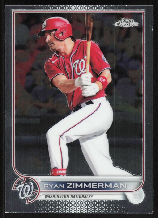 Ryan Zimmerman 2022 Topps Chrome Baseball # 108 Washington Nationals Base - Collectible Craze America