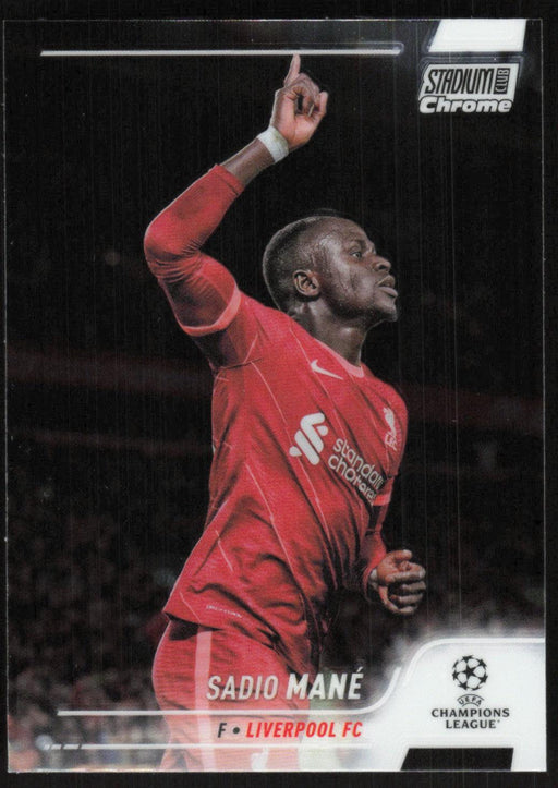 Sadio Mane 2021 Topps Stadium Club Chrome UEFA Champions League # 82 Liverpool FC Base - Collectible Craze America