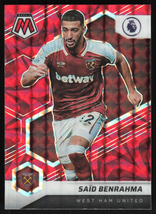 Said Benrahma 2021 Panini Mosaic Premier League # 88 Reactive Red West Ham United - Collectible Craze America