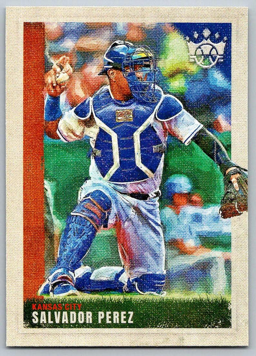 Salvador Perez 2022 Panini Diamond Kings # 123 Short Print Kansas City Royals - Collectible Craze America