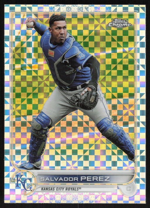 Salvador Perez 2022 Topps Chrome # 50 X-Fractor Kansas City Royals - Collectible Craze America