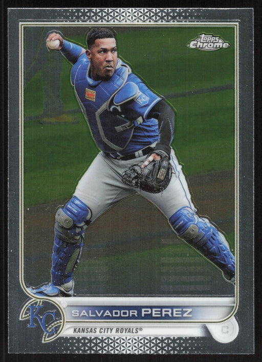 Salvador Perez 2022 Topps Chrome Baseball # 50 Kansas City Royals Base - Collectible Craze America