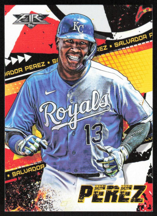 Salvador Perez 2022 Topps Fire Baseball # 67 Kansas City Royals Base - Collectible Craze America