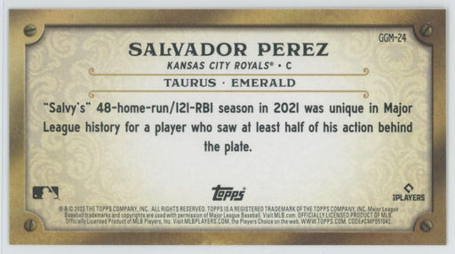 Salvador Perez 2022 Topps Gypsy Queen # GGM-24 GQ Gems Kansas City Royals - Collectible Craze America