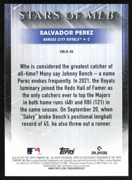 Salvador Perez 2022 Topps Series 2 # SMLB-46 Stars of MLB Kansas City Royals - Collectible Craze America