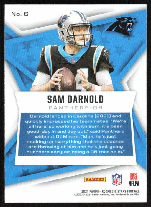 Sam Darnold 2021 Panini Rookies & Stars # 6 Carolina Panthers Base - Collectible Craze America