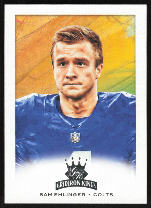 Sam Ehlinger 2021 Panini Chronicles Gridiron Kings # GK-10 RC Indianapolis Colts - Collectible Craze America