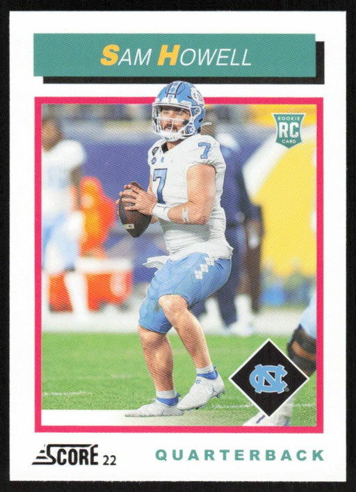 Sam Howell 2022 Panini Score Football # TB4 RC 1992 Throwback Rookie North Carolina Tar Heels - Collectible Craze America