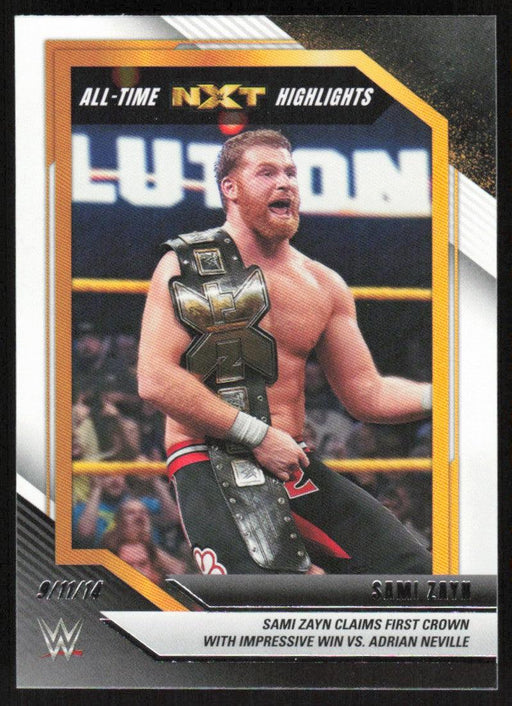 Sami Zayn 2022 Panini WWE NXT # 7 All-Time NXT Highlights NXT - Collectible Craze America