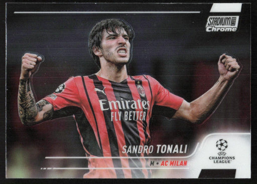 Sandro Tonali 2021 Topps Stadium Club Chrome UEFA Champions League # 55 AC Milan Base - Collectible Craze America