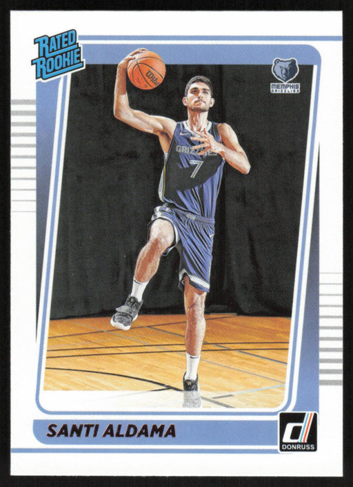 Santi Aldama 2021 Donruss Rated Rookie # 226 RC Memphis Grizzlies - Collectible Craze America