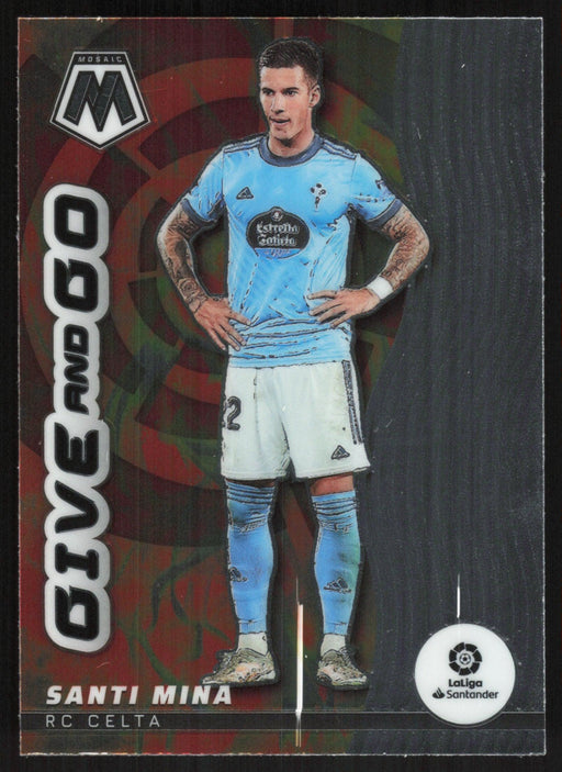 Santi Mina 2021 Panini Mosaic La Liga # 21 Give and Go RC Celta - Collectible Craze America