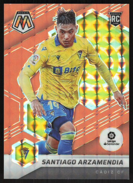 Santiago Arzamendia 2021 Panini Mosaic La Liga # 109 RC 10/25 Orange Fluorescent Cadiz CF - Collectible Craze America