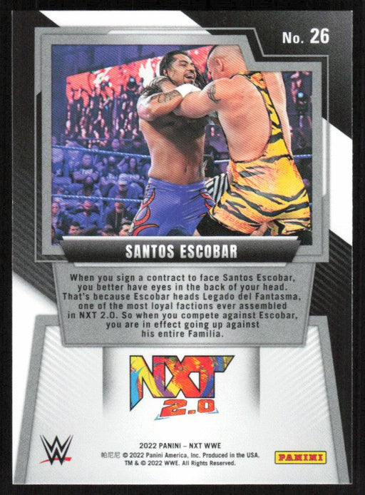 Santos Escobar 2022 Panini NXT WWE # 26 Base NXT 2.0 - Collectible Craze America