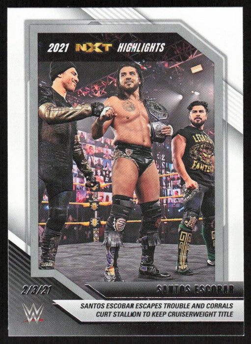 Santos Escobar 2022 Panini WWE NXT # 4 2021 NXT Highlights NXT - Collectible Craze America