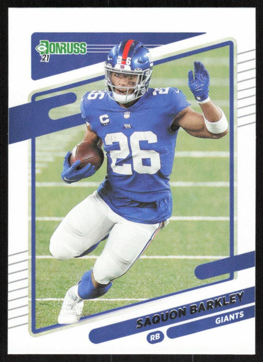 Saquon Barkley 2021 Donruss Football # 79 New York Giants Base - Collectible Craze America