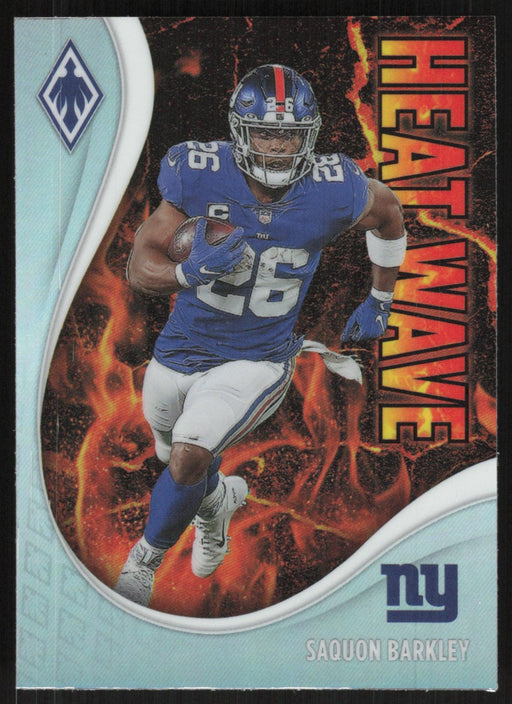 Saquon Barkley 2021 Panini Phoenix Heat Wave # 6 Insert New York Giants - Collectible Craze America