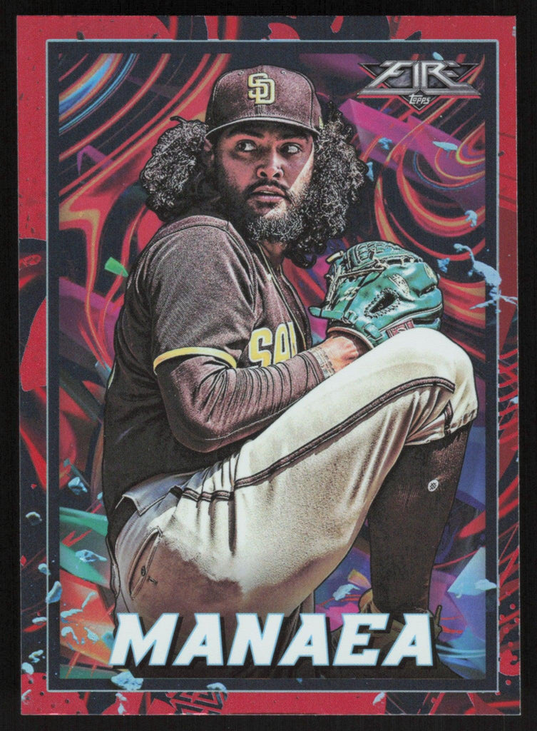 2022 Topps Fire Sean Manaea Red Foil #127 San Diego Padres KK