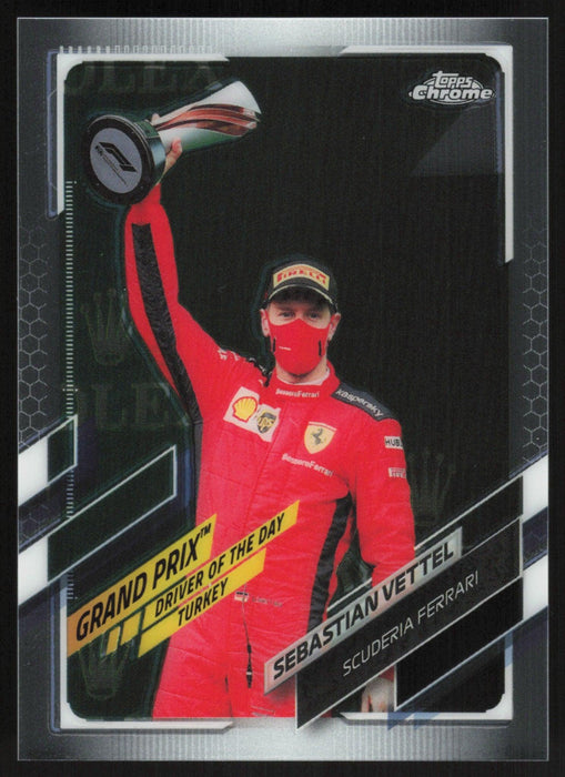 Sebastian Vettel 2021 Topps Chrome Formula 1 # 158 Scuderia Ferrari - Collectible Craze America