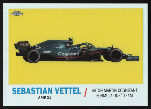 Sebastian Vettel 2021 Topps Chrome Formula 1 1961 Topps Sports Cars # T61-SV Insert - Collectible Craze America