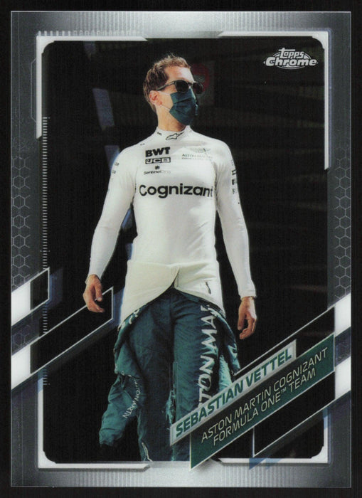 Sebastian Vettel 2021 Topps Chrome Formula 1 # 47 Aston Martin Cognizant Formula One Team - Collectible Craze America