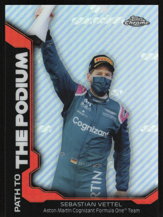 Sebastian Vettel 2021 Topps Chrome Formula 1 Path to the Podium # PTP-SV Insert - Collectible Craze America