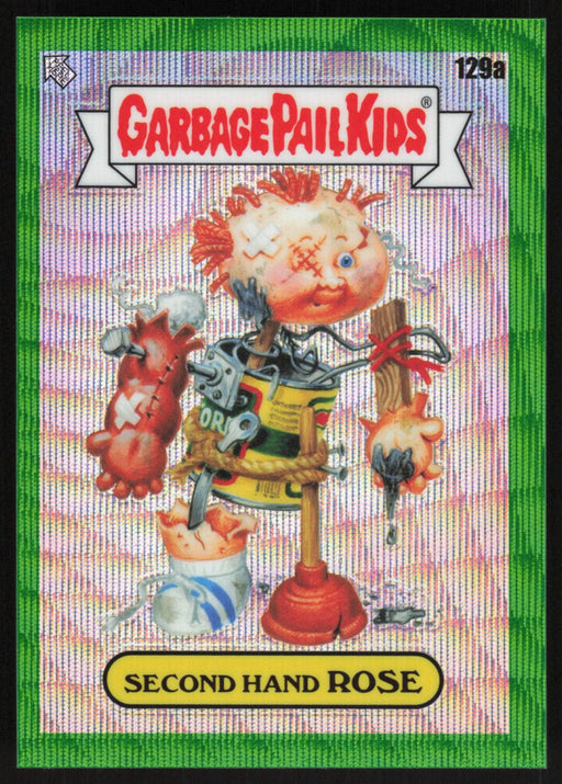 Second Hand ROSE 2021 Topps Chrome Garbage Pail Kids Original Series 4 # 129B Green Wave Refractor 10/299 - Collectible Craze America