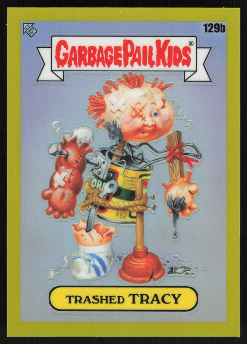 Second Hand ROSE 2021 Topps Chrome Garbage Pail Kids Original Series 4 # 129B Yellow Refractor 52/275 - Collectible Craze America