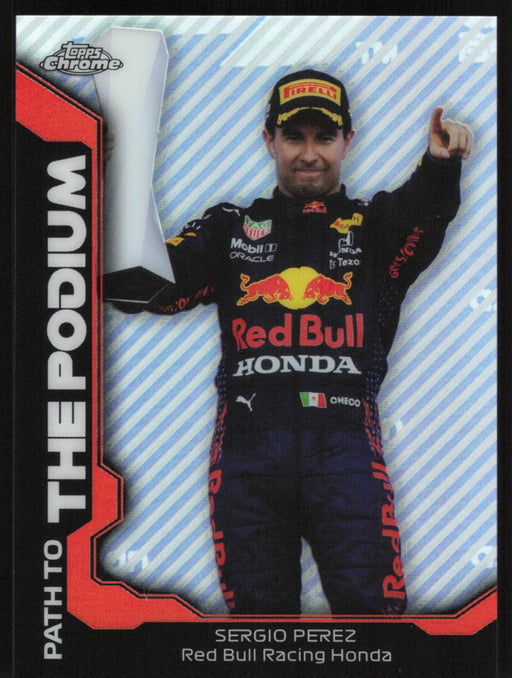 Sergio Perez 2021 Topps Chrome Formula 1 Path to the Podium # PTP-SP Insert - Collectible Craze America