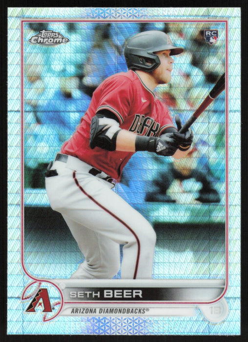 Seth Beer 2022 Topps Chrome Baseball # 186 RC Prism Refractor Arizona Diamondbacks - Collectible Craze America