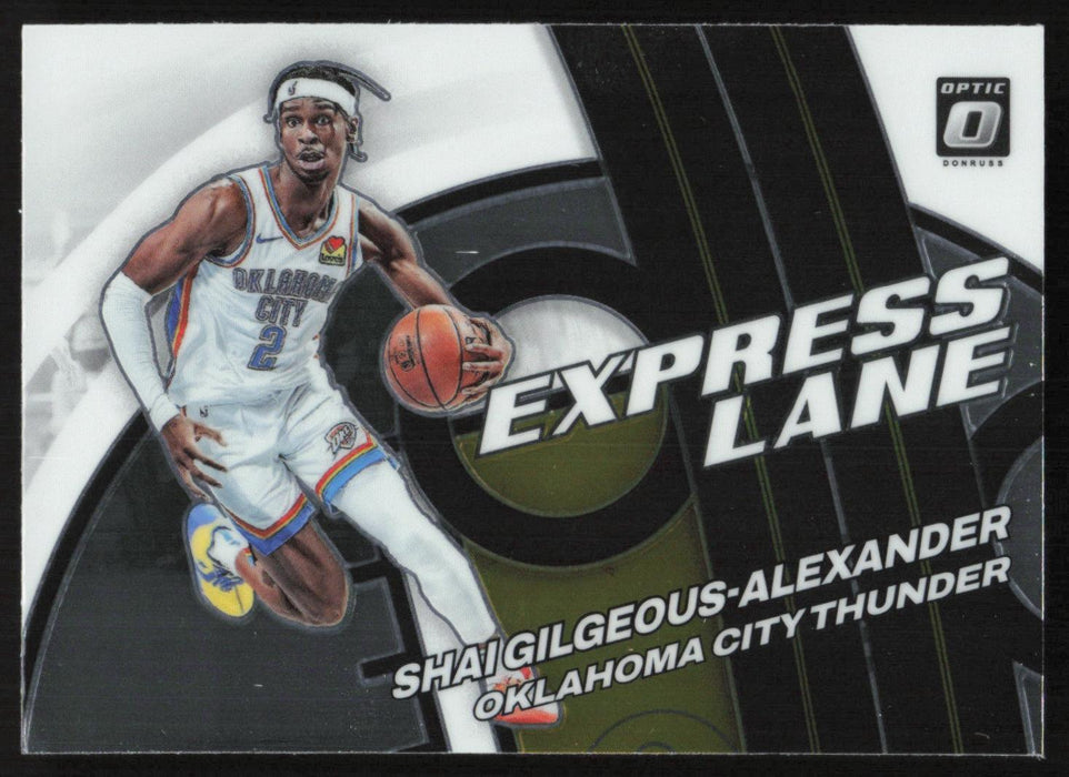 Shai Gilgeous-Alexander 2021 Panini Donruss Optic # 17 Express Lane Oklahoma City Thunder - Collectible Craze America