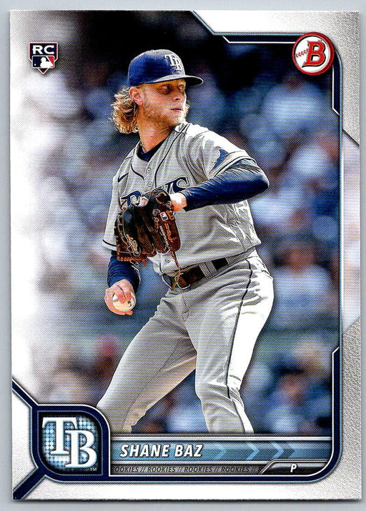 Shane Baz 2022 Bowman # 90 RC Tampa Bay Rays - Collectible Craze America