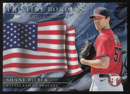 Shane Bieber 2022 Topps Pristine # PB-19 Pristine Borders Insert Cleveland Guardians - Collectible Craze America