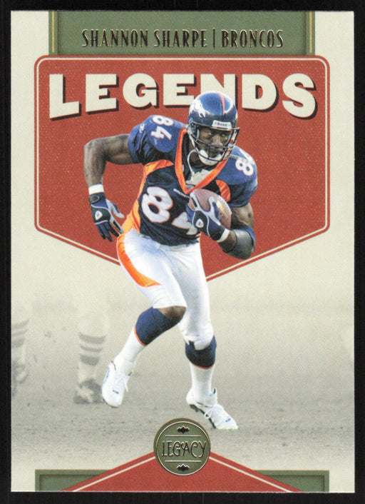 Shannon Sharpe 2022 Panini Legacy Legends # 115 Denver Broncos Base - Collectible Craze America