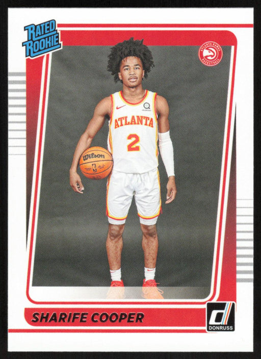 Sharife Cooper 2021 Donruss Rated Rookie # 208 RC Atlanta Hawks - Collectible Craze America