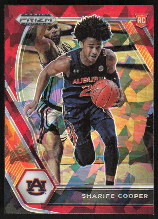 Sharife Cooper 2021 Panini Prizm Draft Picks # 26 RC Red Ice Prizm Auburn Tigers - Collectible Craze America