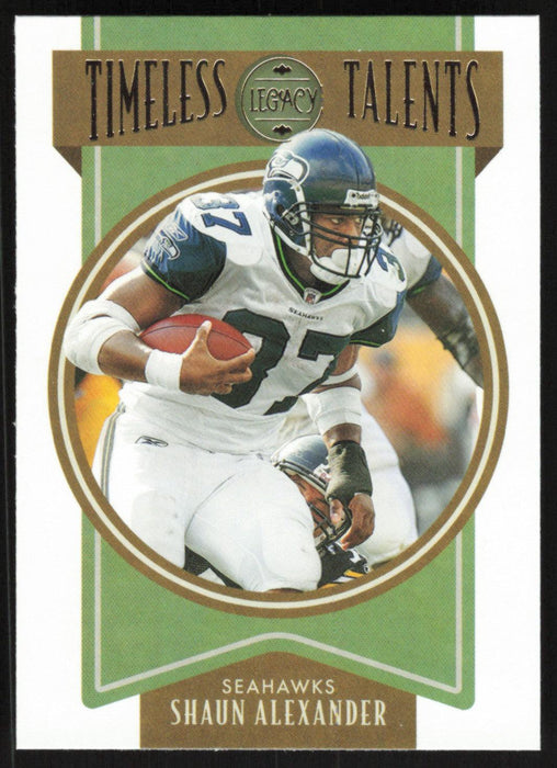 Shaun Alexander 2022 Panini Legacy Timeless Talents # TT-14 Seattle Seahawks - Collectible Craze America