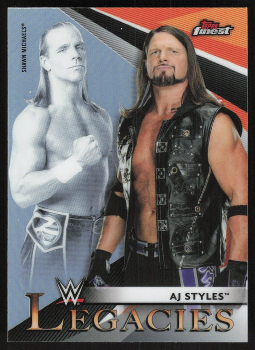 Shawn Michaels/AJ Styles 2021 Topps Finest WWE # L-1 Insert - Collectible Craze America