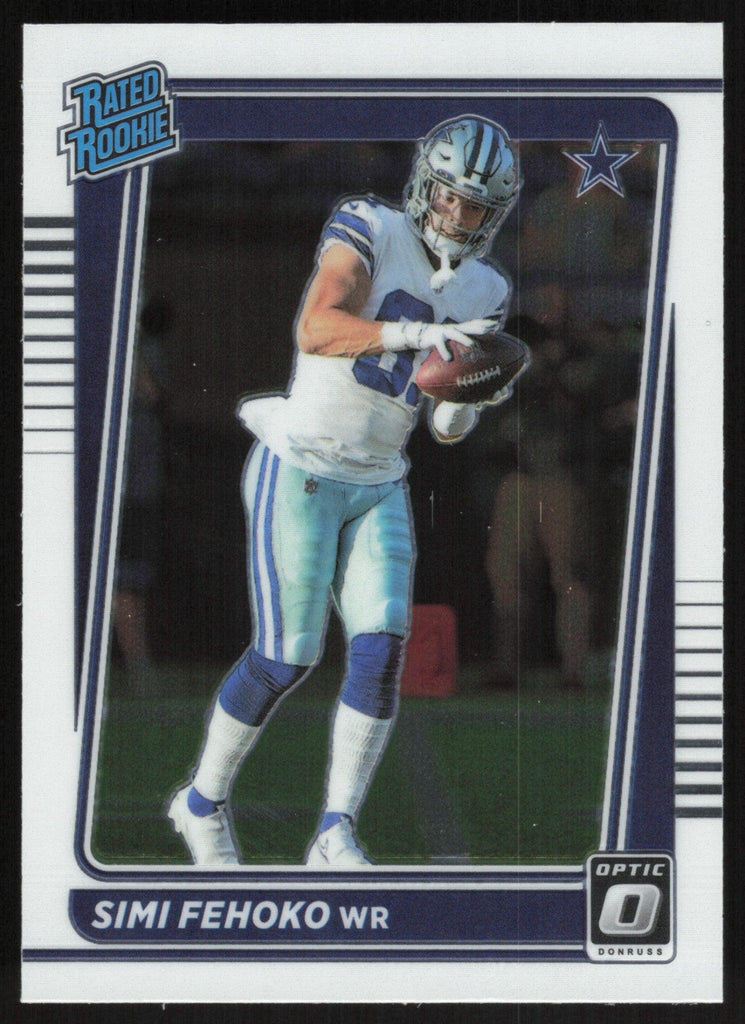 Simi Fehoko 2021 Donruss Optic Rated Rookie # 242 RC Dallas Cowboys Ba —  Collectible Craze America