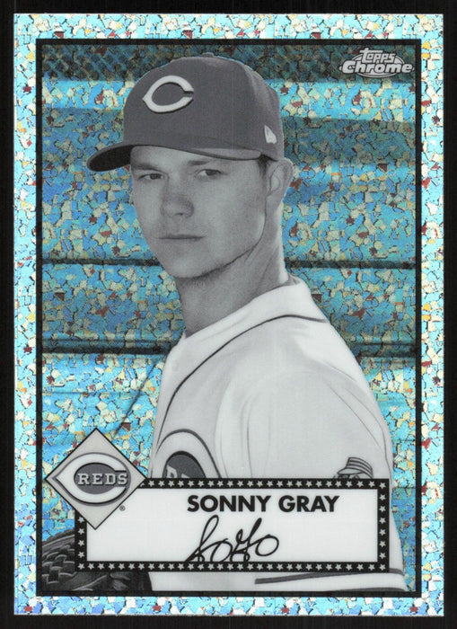 Sonny Gray 2021 Topps Chrome Platinum Anniversary # 257 Black & White Mini Diamonds Cincinnati Reds - Collectible Craze America