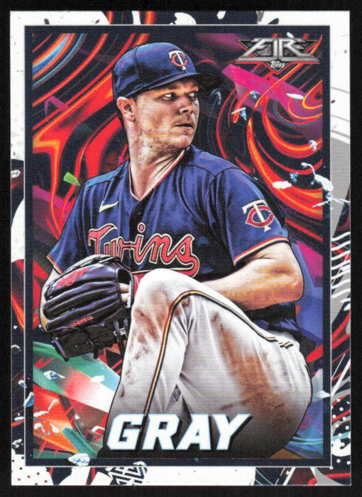 Sonny Gray 2022 Topps Fire Baseball # 91 Minnesota Twins Base - Collectible Craze America