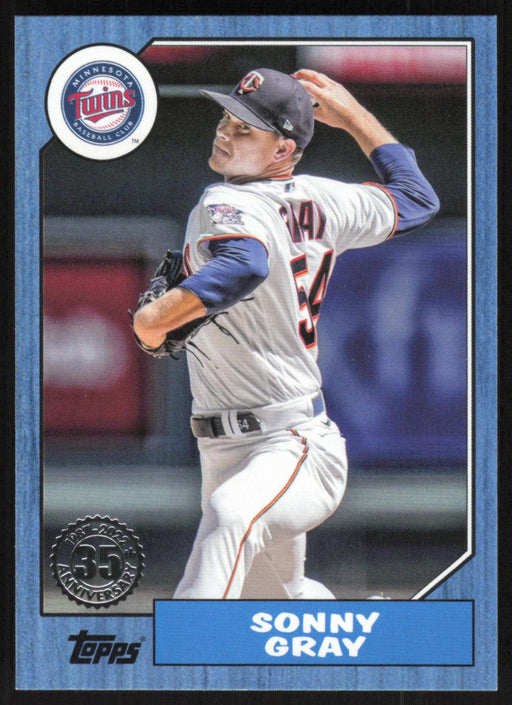 Sonny Gray 2022 Topps Update # 87TBU-29 1987 Topps Blue Minnesota Twins - Collectible Craze America