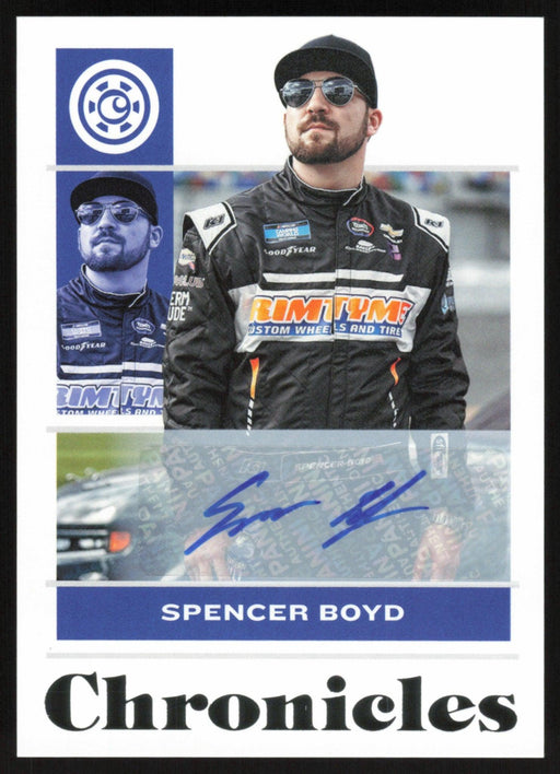 Spencer Boyd 2022 Panini Chronicles Racing Chronicles # 16 Auto - Collectible Craze America