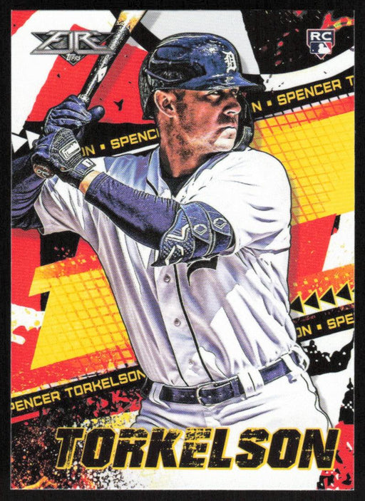 Spencer Torkelson 2022 Topps Fire Baseball # 111 RC Detroit Tigers Base - Collectible Craze America