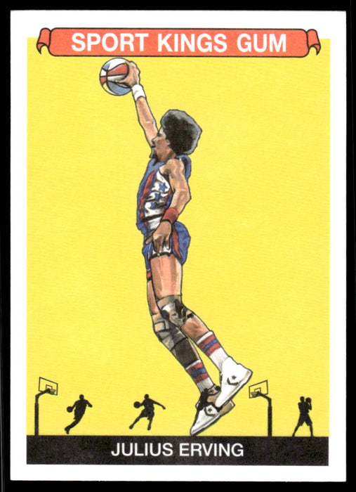 Julius Erving 2022 Sportskings Volume 3 Base Front of Card