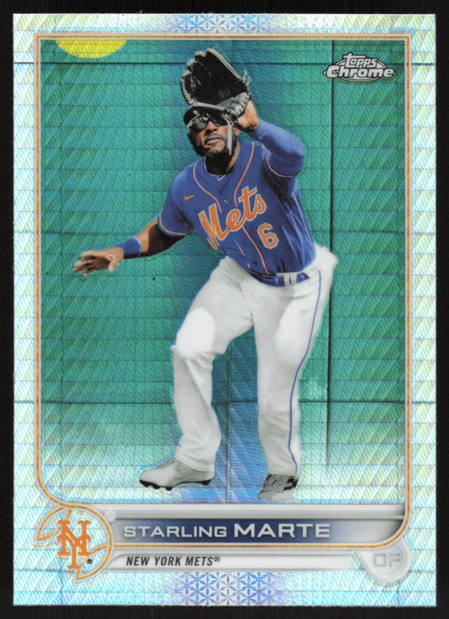 Starling Marte 2022 Topps Chrome # 132 Prism Refractor New York Mets - Collectible Craze America