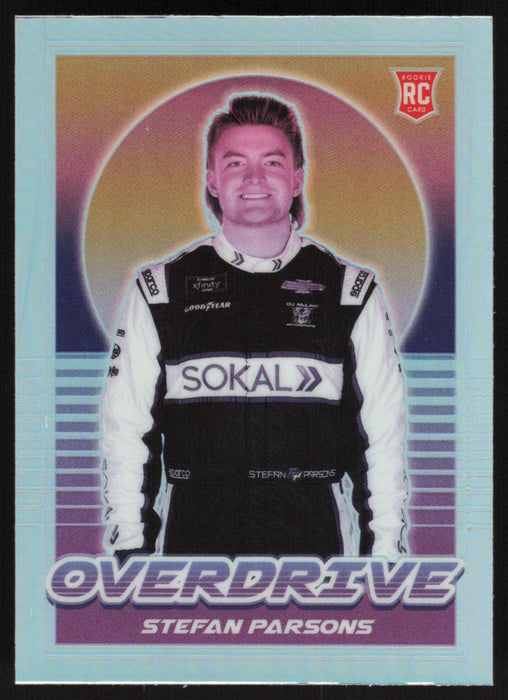 Stefan Parsons 2022 Panini Chronicles Racing Overdrive # 9 RC Silver Prizm - Collectible Craze America