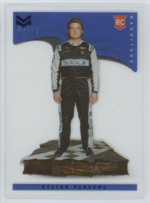 Stefan Parsons 2022 Panini Chronicles Racing Stars and Stripes Magnitude # 17 Blue 14/50 RC - Collectible Craze America